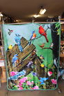 753807591645 Unbranded Song Birds Cardinal Hummingbird Bird Throw Blanket