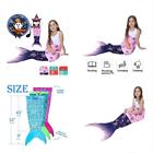 756155506583 Halloween Mermaid Wearable Blankets Tail For Girls Flannel