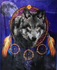 757347317925 Mhs Licensing Wolf Dreamcatcher Silk Touch Throw With