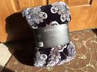 778267152113 Nemcor Super Luxurious Throw Blanket Plush Plum Grays