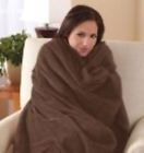 783325791210 Sunbeam Walnut Microplush Heated Throw