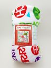 784857739145 Holiday Time Plush Throw Let It Snow White