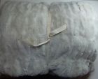 7876381 Pottery Barn Ruched Faux Fur Oversized Throw Ivory