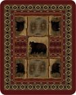 791932253670 Regal Comfort Rustic Bear Patchwork Faux Fur Luxury