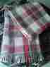79791 El Paso Saddleblanket Co Western Lodge Red Brown Plaid Checked 90 Acrylic Throw
