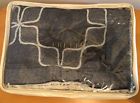 8051834449918 Frette New Cardo Silver Blue Ivory Grey Throw