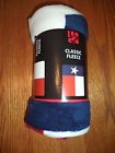 806293315384 Logo State Of Texas Flag Fleece Throw New