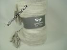 807000218950 Sparrow Wren Penelope Fringe Throw Neutral Ivory Beige