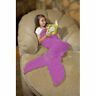 818536013933 Down Home Pink Mermaid Tail Coral Fleece Throw