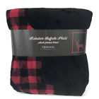 818548025078 Quagga New Reindeer Buffalo Plaid Plush Throw Super