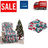 821711711555 Cor More Festive Holiday Microplush Throw Blanket Christmas
