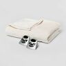 82248098 Threshold King Electric Solid Microplush Bed Blanket Ivory 657812173578