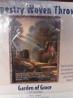 83-nat-atcblv Manual Woodworker Thomas Kinkade Tapestry Throw New Garden 725734634887