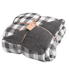 841278168050 Northpoint New Size Reversible Grey Buffalo Plaid Berber
