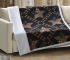 842131111602 Virah Bella Paducah Star Sherpa Throw Country Quilt