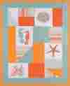 842581629 C F Enterprises Fiesta Key Seahorses Starfish Coral 50 X 60 Inch Embroidered Appliqued Throw 008246440161