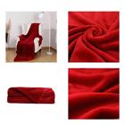 847420044678 Snuz Flannel Throw Blanket Luxury Burgundy Red Size