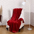 847420044760 Snuz Sherpa Throws Throw Blanket Luxury Burgundy Red