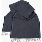 848304016842 Undisclosed Faribault Ashby Twill Wool Scarf Ink Blue