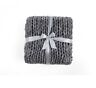 848496062962 Silver One International Chunky Knitted Throw Blanket Soft