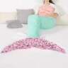 848742063637 Lush Decor Mermaid Ruffle Shape Sherpa Throw Pink