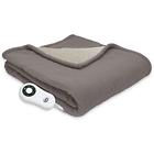 861065 Heated Electric Microfleece And Sherpa Throw With Setting 038533861065