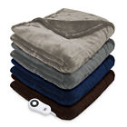 864295.2017 Serta Electric Silky Plush Heated Throw Microplush In Pick Color