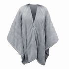 864417 Serta Electric Heated Throw Blanket Wrap Wearable Robe 683194324963