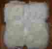 8658085 Pottery Barn Sunbear Faux Fur Oversized Blanket Throw 60 X 80 Ivory