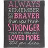 869780000231 Rows Of Throws Breast Cancer Awareness Blanket Always