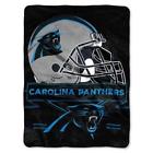 8791807495 Northwest Carolina Panthers Blanket Raschel Prestige Design 087918074958