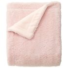 882709332138 Unbranded Rolled Fleece Throw Pink