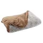 883594053610 Brookstone Nap Textured Throw Taupe Herringthrow