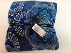 12408-l95 886003448359 Vera Bradley Throw Blanket Blue Tapestry New With