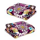 886003484111 Vera Bradley Plum Crazy Soft Throw Blanket Extra