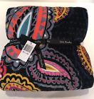 886003518946 Vera Bradley Throw Blanket Twilight Paisley Pattern Super