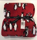 886003533857 Vera Bradley Throw Blanket Playful Penguins Super Soft