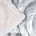 886511591097 Lavish Home Super Soft And Plush Sherpa Snowflake