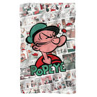 887806528613 Trevco Popeye Panels Licensed Lightweight Polar Fleece Throw