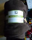 888252610419 Living Quarters Chocolate Super Soft Throw