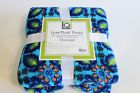 888252906406 Livingquarters Living Quarters Plush Fleece Throw Blanket Turquoise