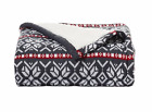 888252935512 Livingquarters Living Quarters Fair Isle Sweater Sherpa Throw
