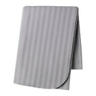 903.048.89 Ikea Vitmossa Blanket Throw Gray Stripe Fleece Washable New
