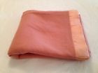 Co.100 90x74 .100 Salmon Color Mills Blanket Wool Woolen Springfield