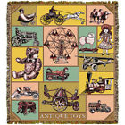 9217t63 Mill Street Design New Antique Toys Tapestry Throw 840013320227
