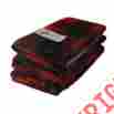 92480rrsherpared Woolrich New Sherpa Rough Rider Red Black Plaid Throw Wool Blend Nwt Warm