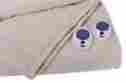 93077 Softheat Soft Heat Ultra Micro Plush Low Voltage Electric Heated Triple Rib Queen Size Bl 796546193077