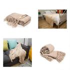 9818712001080 Dozzz Decorative Chenille Thick Couch Throw Blanket With Fringe Mixed