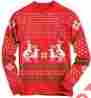 99forestfriendsls-3xl Crazy Dog Christmas Red Forest Friends Humping Reindeer Long Sleeve Tee Funny Ugly Sweater 633131122244