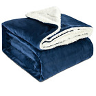 A-sherpa Maicico Sherpa Flannel Soft Reversible Plush Throw Blanket 696578247093
